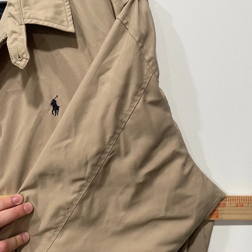 Polo Ralph Lauren Men's Tan Harrington Jacket Full Zip Embroidered Pony 2XL‎